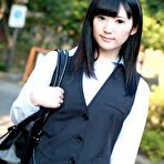 Fourth pic of Pretty Japanese girl Yui Watanabe teases outdoors in a short skirt and heels