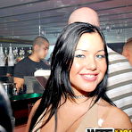 Second pic of Pretty girl exposes her breasts and underwear while in public places