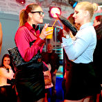 Fourth pic of Horny party sluts get their jollies with hard cock at interracial CFNM bash