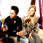 First pic of Fully clothed pornstars have some pissing fun at the house party