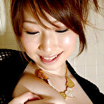 Second pic of Hot asian babe on high heels Ai Sayama stripping and spreading her legs