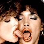 Third pic of Latina pornstar and nurse Busty Angelique and girlfriend go lesbian