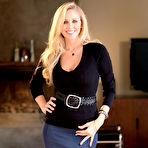 First pic of Ravishing MILF in stockings gets rid of her dress clothes and lingerie