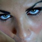 Fourth pic of Brunette model Tally strikes great poses before sucking a dick POV style