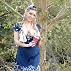 Second pic of British amateur Hayley Marie Coppin exposes herself in a public park