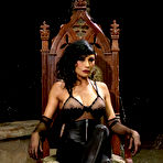 First pic of Beretta James gives her slave boy a handjob after dominating him