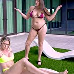 First pic of Cory Chase & Melanie Hicks await a cumshot to conclude a threesome