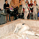 Second pic of Adorable european gals are into massy catfight in the mud