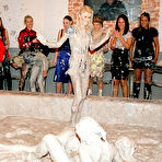 Fourth pic of Adorable european gals are into massy catfight in the mud