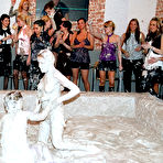 Second pic of Kinky european fetish gals making some wild mud wrestling action