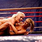 Second pic of Nude catfight of Linda Ray & Teena turns into hot lesbian sex