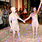 Fourth pic of Seductive fully clothed fetish babes are into kinky catfight