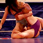 Third pic of Sporty babes Tiffany Doll & Denise Sky fighting and pleasuring each other