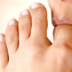 Fourth pic of Mesmerizing cutie Eve Angel shows the best foot fetish ever