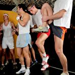 First pic of Sporty girl Sheila gets gangbanged hardcore gets her face covered with jizz