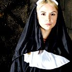 First pic of Cosplay solo girl Sara Sloane strips off nun's uniform for pornstar shoot