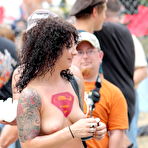 First pic of Amateur women show their tits and pussies at a clothing optional site