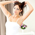 First pic of Sexy pierced housewife rubs her bald pussy & fondles big breasts