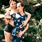 Second pic of Pretty nurse Spencer Bradley shares a lesbian kiss with Liz Jordan