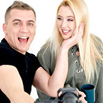 First pic of Blonde teen Samantha Rone has her hair pulled during sex with a photographer