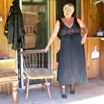 First pic of Obese nan Girdle Goddess unleashes her saggy boobs as she disrobes to hose