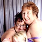 Fourth pic of Mature BBW Kinky Carol has a lesbian threesome with a couple of girlfriends