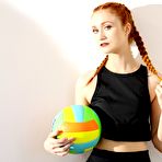 First pic of Petite redhead sucks and fucks her coach | sexratedpics.com
