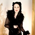 First pic of Jade Starr With a Black Lingerie Masturbating With Her Clear Dildo