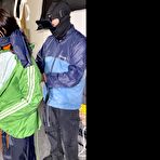 Second pic of Shinynylonartsbound | Aiyana bound and gagged in 3 Rainjackets 1/3