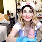 Fourth pic of Magnea: Punker Nurse Gives Cock Exam | Faphouse