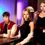 First pic of Coco Lovelock and Madi Collins devour a cock in the diner