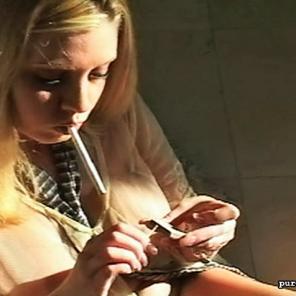 Candy Sneaks a Smoke  #157540