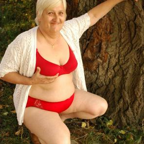 Grandma Anna Outdoor Striptease #203819