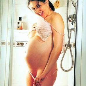 Sexy Pregnant Shower Tease #216018
