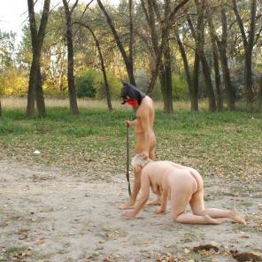 Chubby Granny Nailed Outdoors #273124