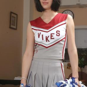 Nasty Cheerleader Sniffs Panties #273445