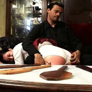 Tattooed butt, red strap;  red butt to match. #291603