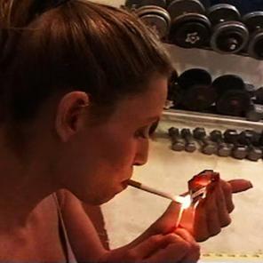 Smoker in a Gym  #299540