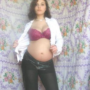 Pregnant Teen Belly Tease #300574