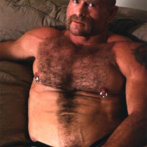 Pierced Cock Gay Bear George #304848