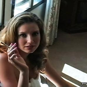 A Smoker in Her Towel  #307589