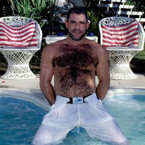 Poolside Bear Jeremy Masturbating #309602