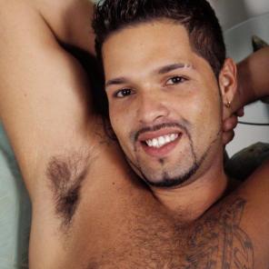 Hairy Gay Latino Stroking #359277