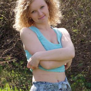 Cute Amateur Outdoor Striptease #414117
