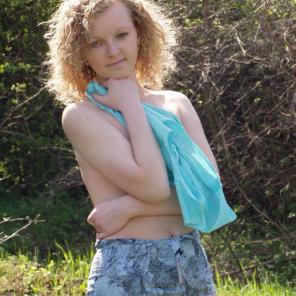 Cute Amateur Outdoor Striptease #414119