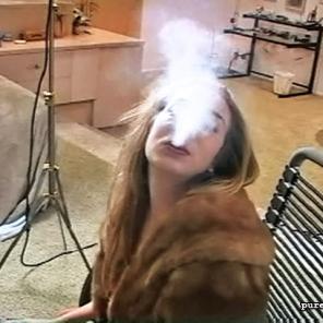 Smoker in a Fur Coat  #424378
