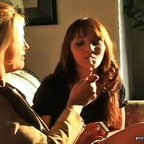 Lighting Her Cigarette  #425375