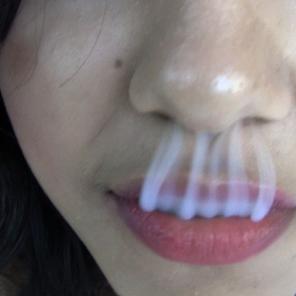 Angelic Latina Babe French Inhales #435586