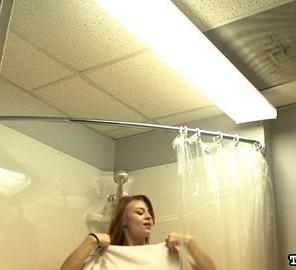 Sage Evans Showering for her Stepbrother #449741
