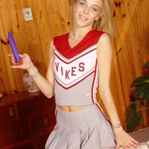 Nude porn Pics with Kinky Cheerleader Toys